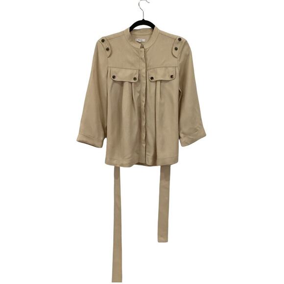 Reiss Oliva Belted Utility Jacket In Neutral Size 4 - Picture 4 of 15